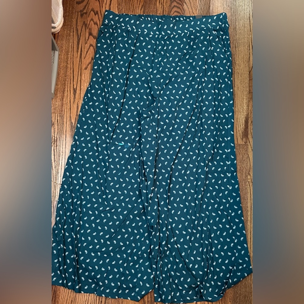 Torrid Teal Wide-Leg Pants
